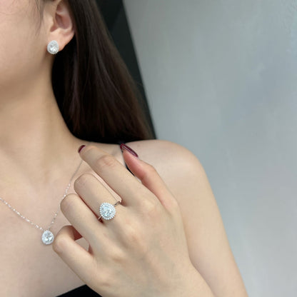 [Polaidi Jewelry]Delicate Gorgeous Pear Cut Daily Earrings