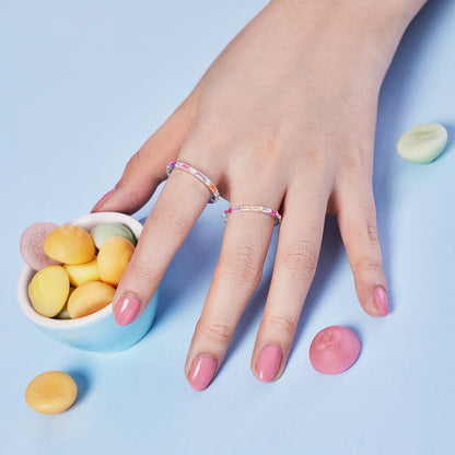 [Polaidi Jewelry]Lively In Shades Elegant Radiant Cut Daily Ring