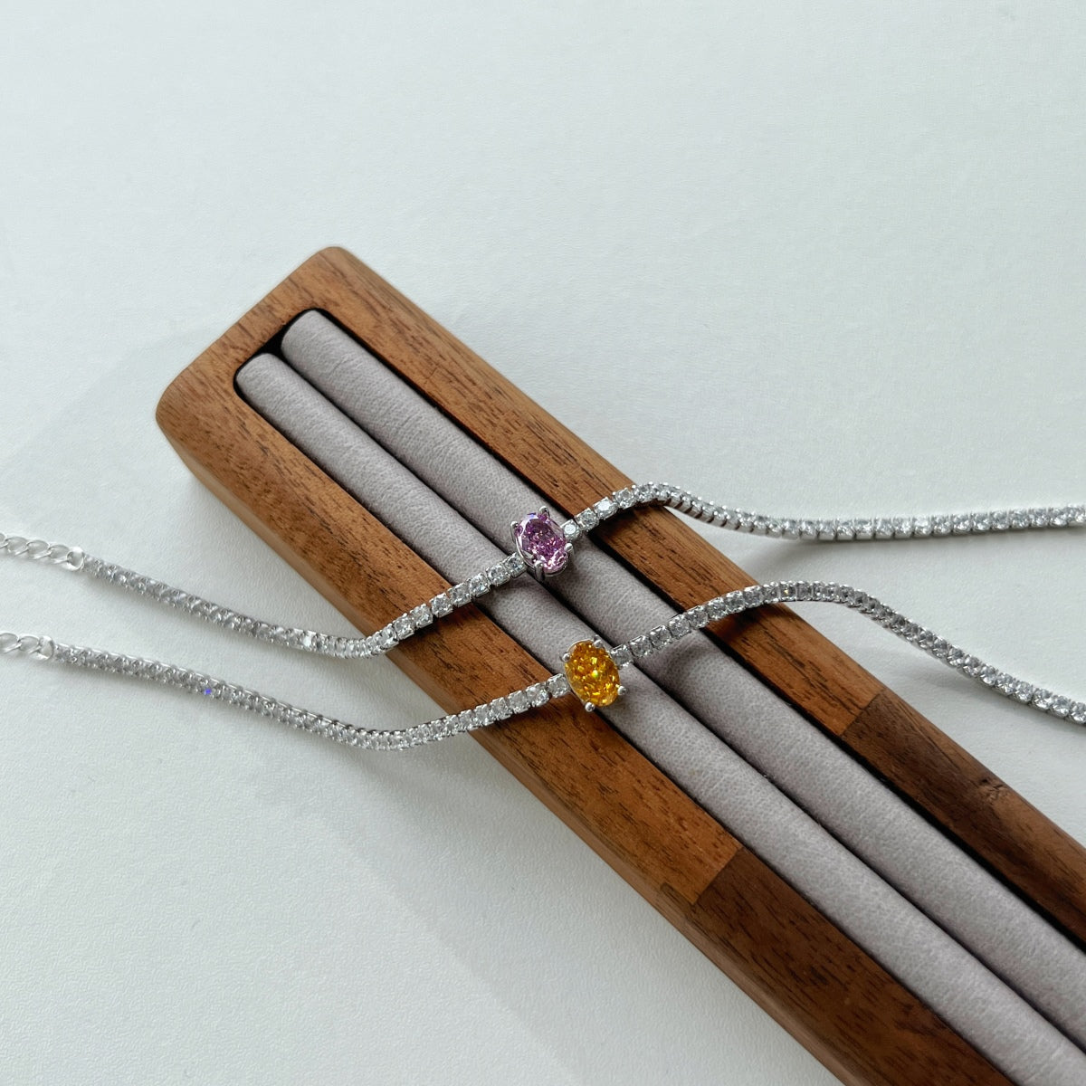 [Polaidi Jewelry]0.75 Carat Exquisite Oval Cut Daily Bracelet
