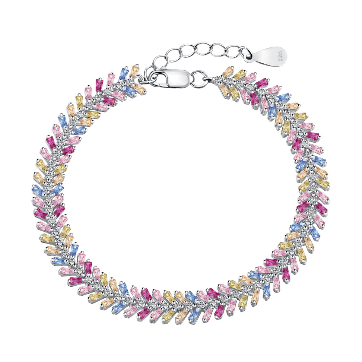 [Polaidi Jewelry]Dainty Radiant Emerald Cut Daily Bracelet