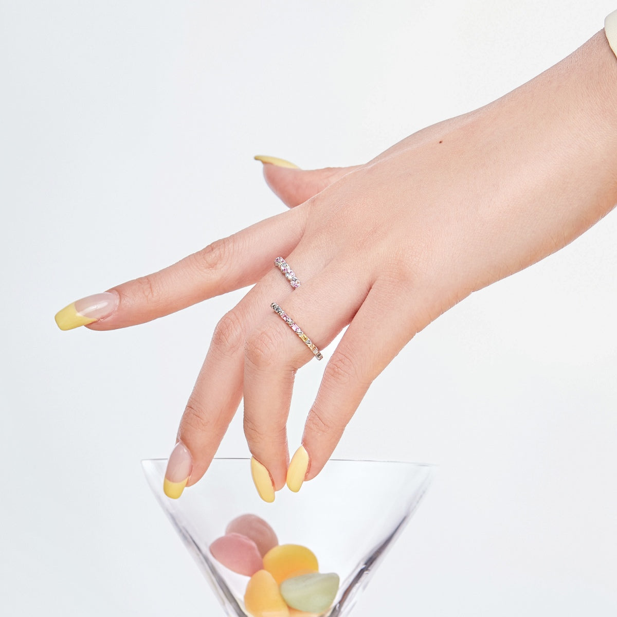 [Polaidi Jewelry]Charming Colorful Round Cut Daily Ring