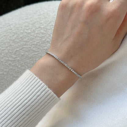 [Polaidi Jewelry]Dazzling Exquisite Round Cut Daily Bracelet