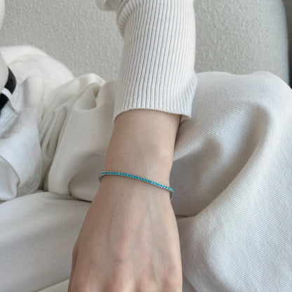 [Polaidi Jewelry]Dazzling Exquisite Round Cut Daily Bracelet