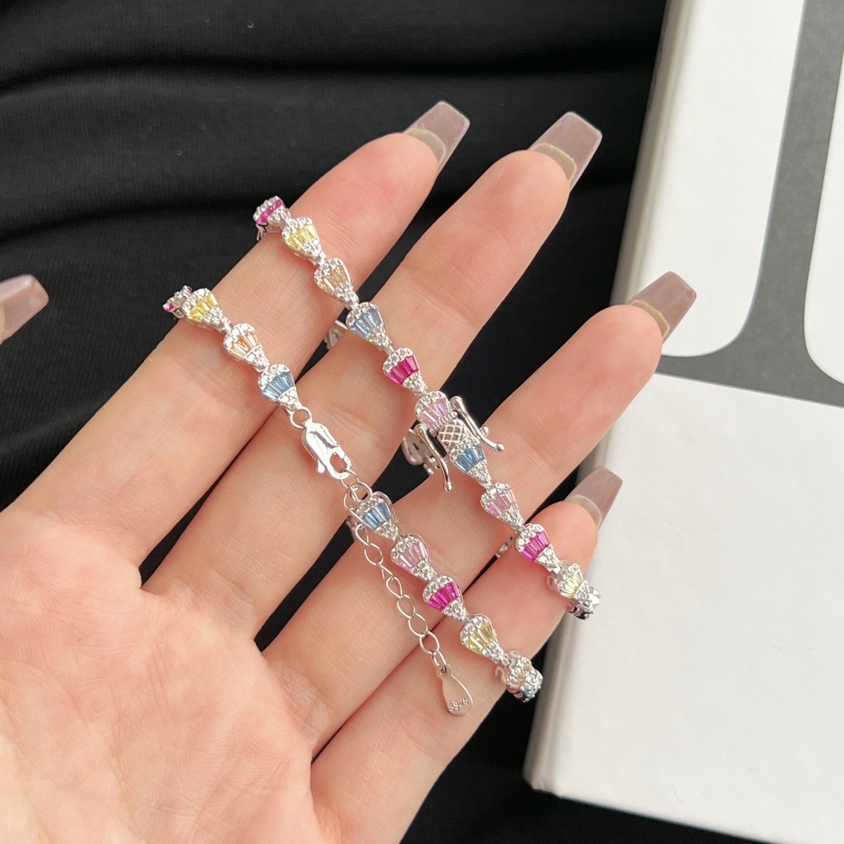 [Polaidi Jewelry]Radiant Water Drop Shape Daily Bracelet