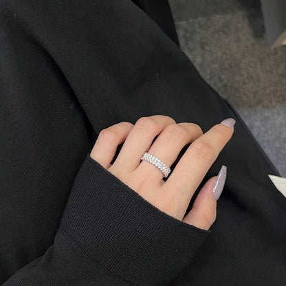 [Polaidi Jewelry]Splashy Ornate Emerald Cut Cocktail Ring