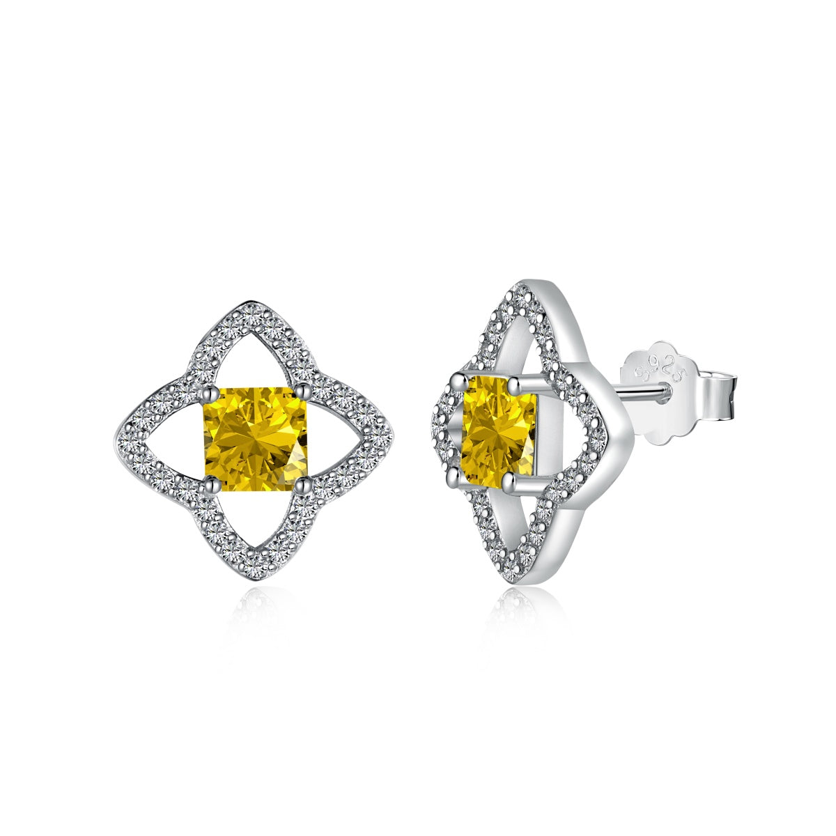[Polaidi Jewelry]Elegant Star Shape Princess Cut Daily Earrings
