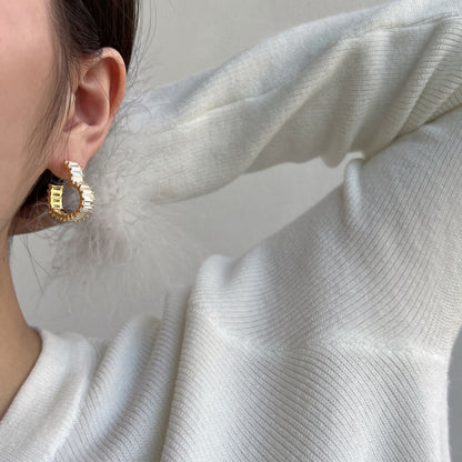 [Polaidi Jewelry]Radiant Heart Cutout Earrings