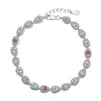 [Perlaura Jewelry ]0.25 Carat Radiant Water Drop Shape Daily Bracelet