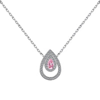 [Perlaura Jewelry ]Sparkling Pear Cut Necklace