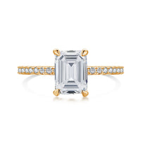 [Perlaura Jewelry ]2.0 Carat Scintillating Ornate Radiant Cut Party Ring
