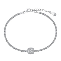 [Perlaura Jewelry ]Luxurious Dazzling Square Shape Banquet Bracelet