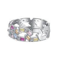 [Perlaura Jewelry ]Sparkling Vibrant Emerald Cut Daily Ring