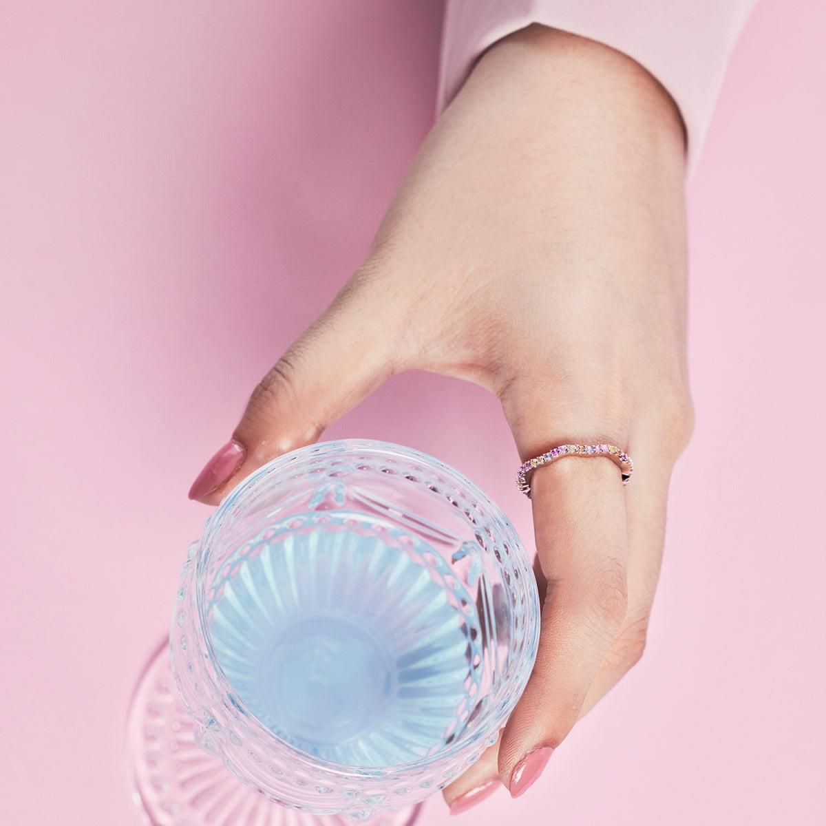 [Polaidi Jewelry]Dainty Colorful Round Cut Party Ring