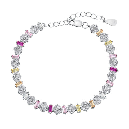 [Polaidi Jewelry]Radiant Colorful Round Shape Daily Bracelet