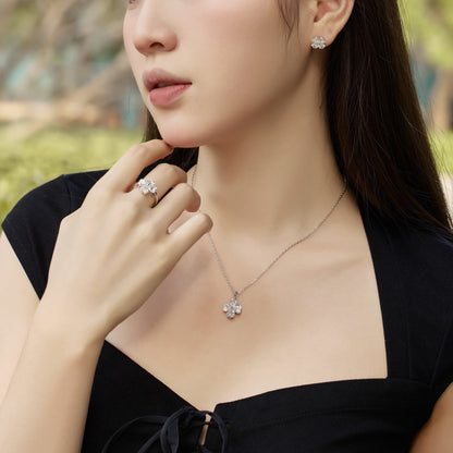 [Polaidi Jewelry]Four-Leaf Clover Ball Earrings