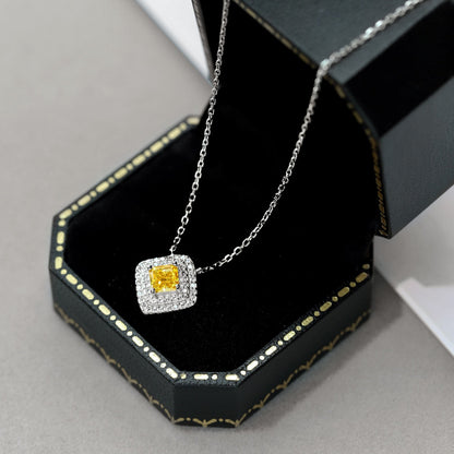 [Polaidi Jewelry]Sparkling Asscher Cut Necklace