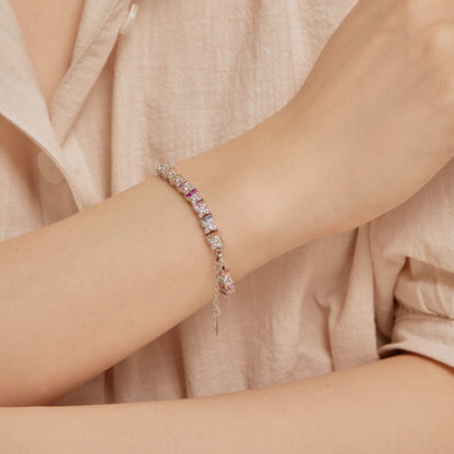 [Polaidi Jewelry]Unique Colorful Flower Shape Daily Bracelet