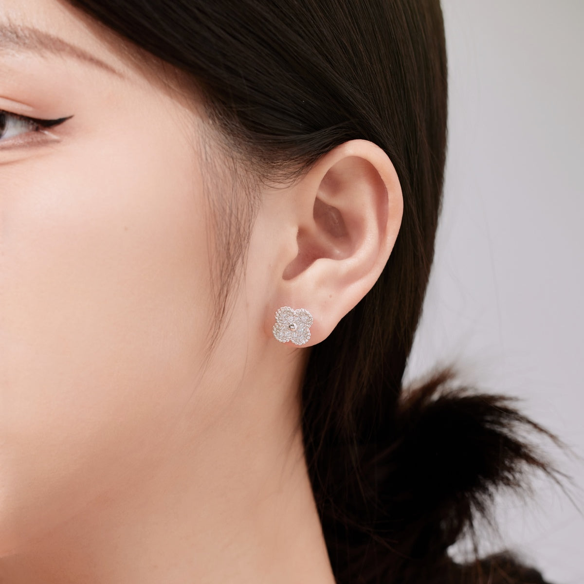 [Polaidi Jewelry]Four Leaf Clover Fashion Earrings
