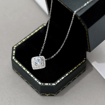 [Polaidi Jewelry]Sparkling Asscher Cut Necklace