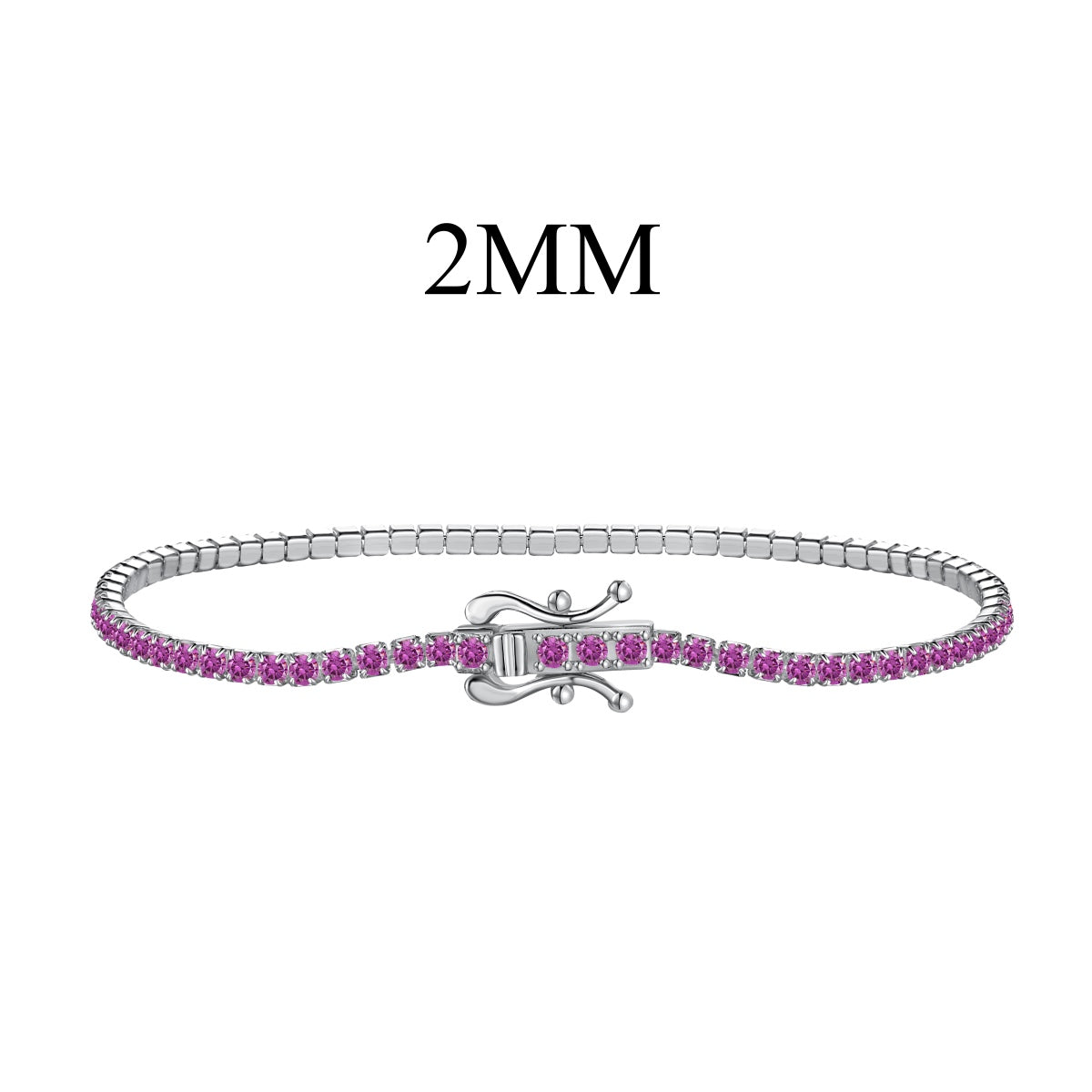 [Polaidi Jewelry]Radiant Colorful Round Cut Party Bracelet