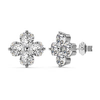 [Perlaura Jewelry ]Four-Leaf Clover Ball Earrings