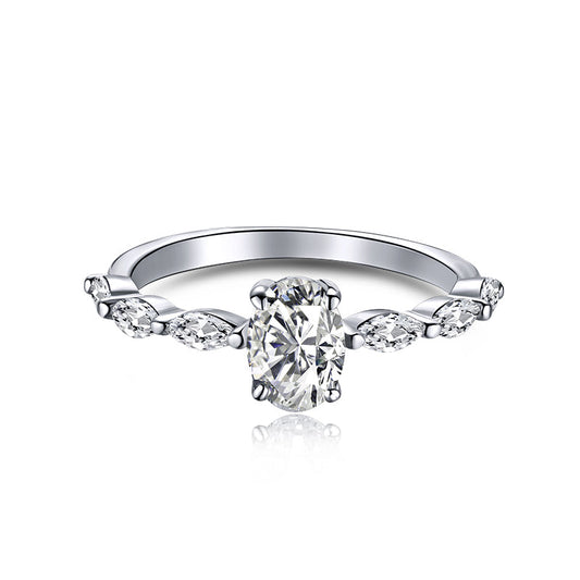 [Polaidi Jewelry]0.75 Carat Luxurious Vibrant Elongated Cushion Cut Daily Ring