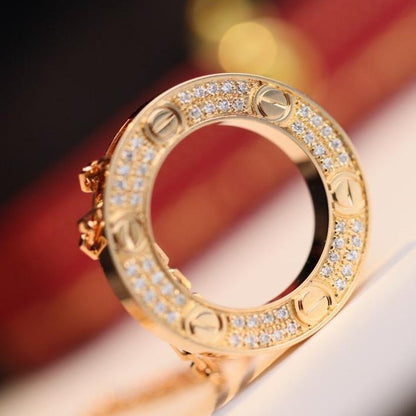 [：Polaidi Jewelry]LOVEネックレス アジャスタブル ローズゴールド