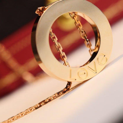 [Polaidi Jewelry]LOVE NECKLACE ADJUSTABLE ROSE GOLD