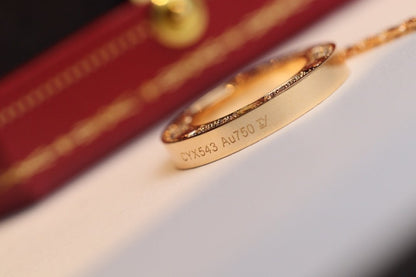 [：Polaidi Jewelry]LOVEネックレス アジャスタブル ローズゴールド