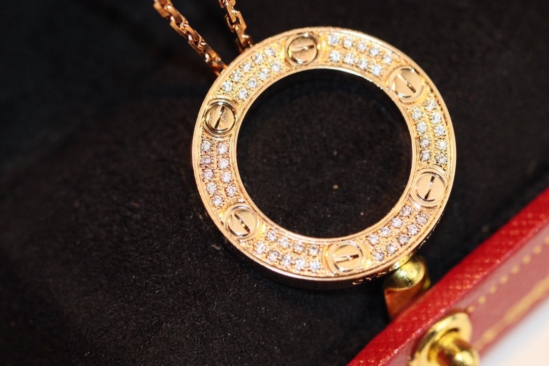 [Polaidi Jewelry]LOVE NECKLACE ADJUSTABLE ROSE GOLD
