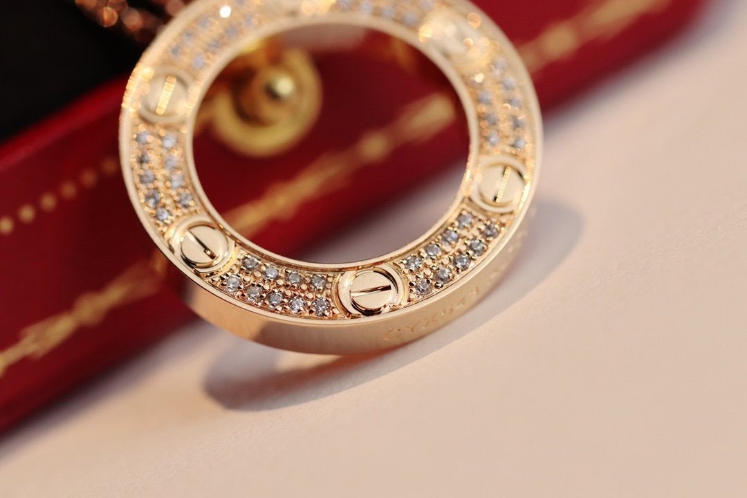 [Polaidi Jewelry]LOVE NECKLACE ADJUSTABLE ROSE GOLD