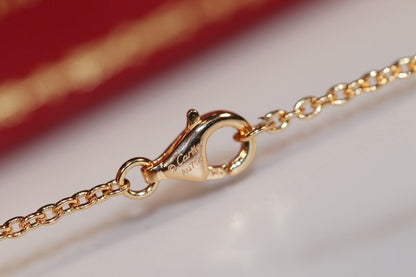 [Polaidi Jewelry]LOVE NECKLACE PINK GOLD AND SILVER