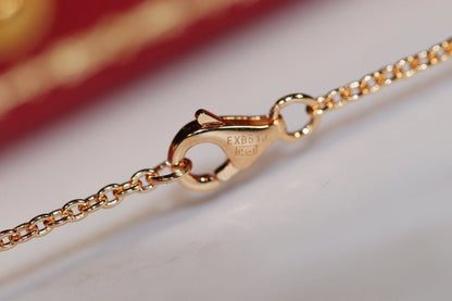 [Polaidi Jewelry]LOVE NECKLACE PINK GOLD AND SILVER