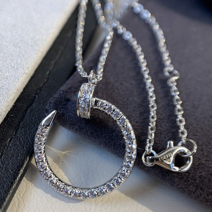 [Polaidi Jewelry]JUSTE NECKLACE SILVER DIAMONDS