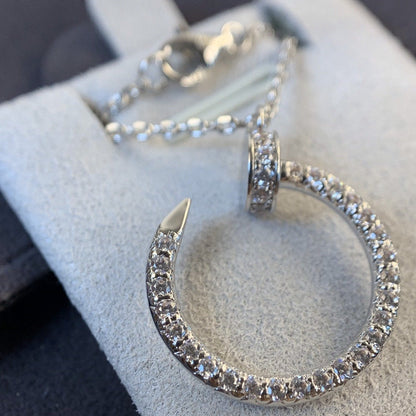 [Polaidi Jewelry]JUSTE NECKLACE SILVER DIAMONDS