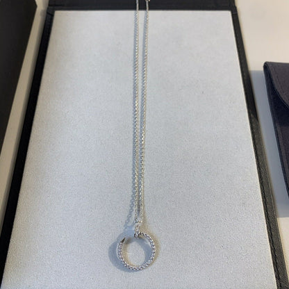 [Polaidi Jewelry]JUSTE NECKLACE SILVER DIAMONDS