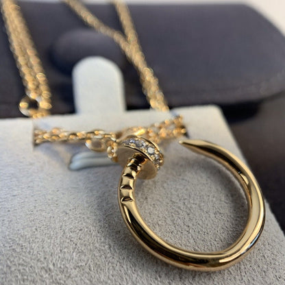 [Polaidi Jewelry]JUSTE NECKLACE PINK GOLD DIAMONDS