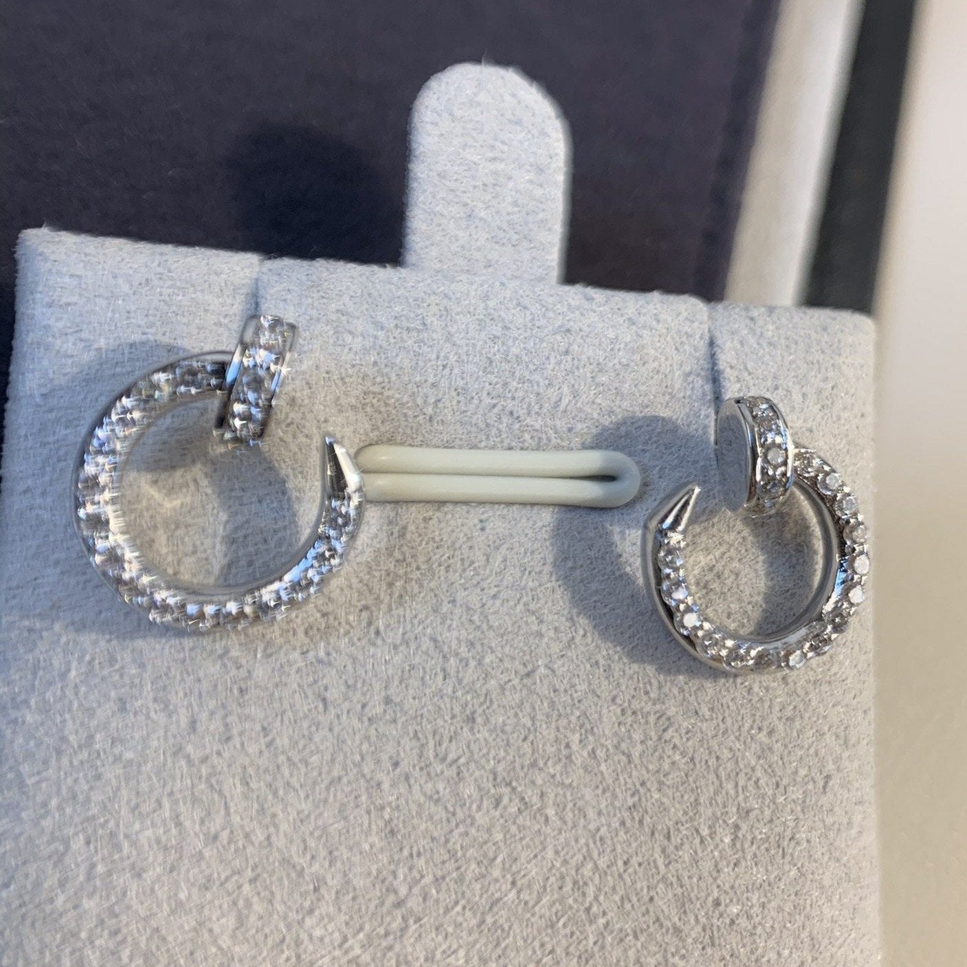 [：Polaidi Jewelry]ジュストピアス シルバーダイヤモンド