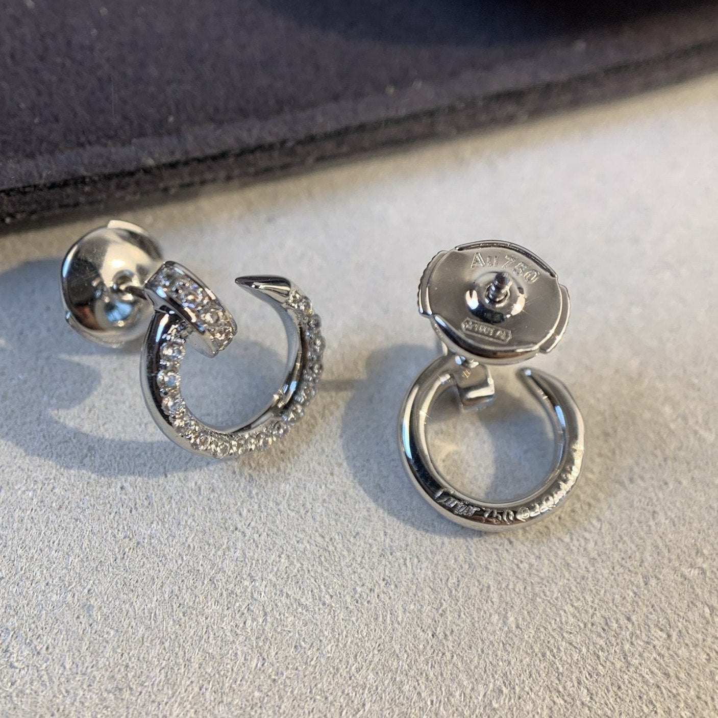 [：Polaidi Jewelry]ジュストピアス シルバーダイヤモンド
