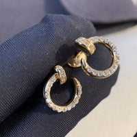 [Perlaura Jewelry ]JUSTE EARRINGS GOLD DIAMONDS