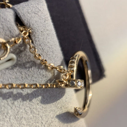 [：Polaidi Jewelry]JUSTE NECKLACE PINK GOLD