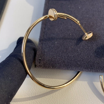 [：Polaidi Jewelry]ジュスト イヤリング ゴールド ダイヤモンド 1.8MM