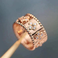 [Perlaura Jewelry ]CLOVER KALEIDOSCOPE RING 10MM