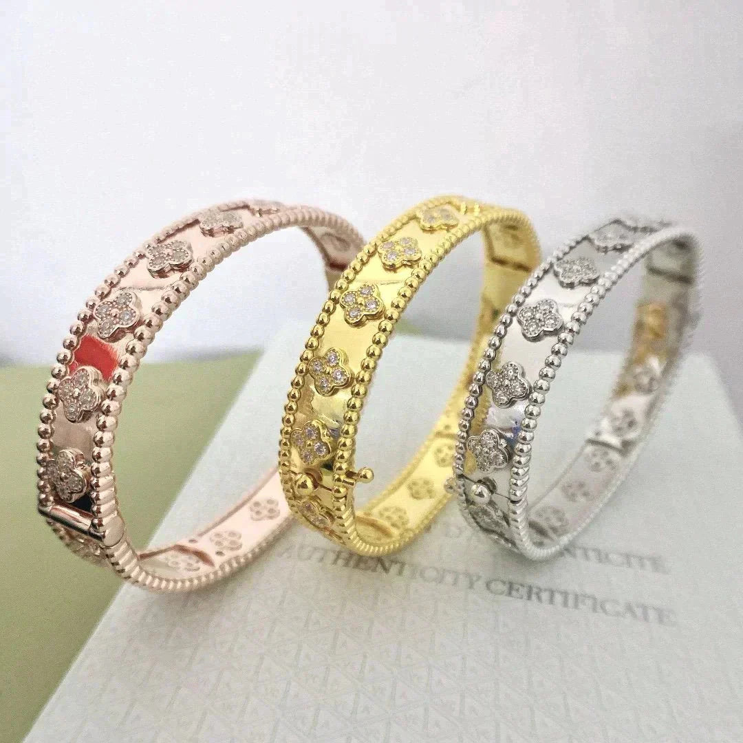 [：Polaidi Jewelry]CLOVER BRACELET 8MM DIAMONDS