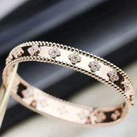 [Perlaura Jewelry ]CLOVER BRACELET 8MM DIAMONDS
