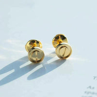 [Perlaura Jewelry ]LOVE EARRINGS GOLD 10MM
