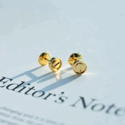 [Polaidi Jewelry]LOVE EARRINGS GOLD 10MM