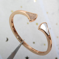 [Perlaura Jewelry ]DREAM BRACELET OPEN PINK GOLD MOP DIAMOND