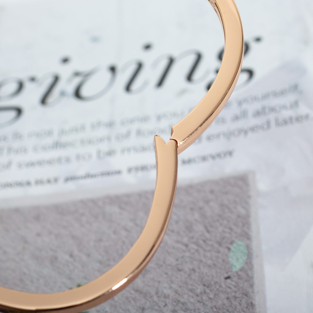 [：Polaidi]DREAM BRACELET OPEN PINK GOLD MOP DIAMOND