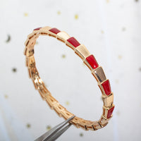 [Perlaura Jewelry ]SERPENTI BRACELET PINK GOLD RUBELLITE